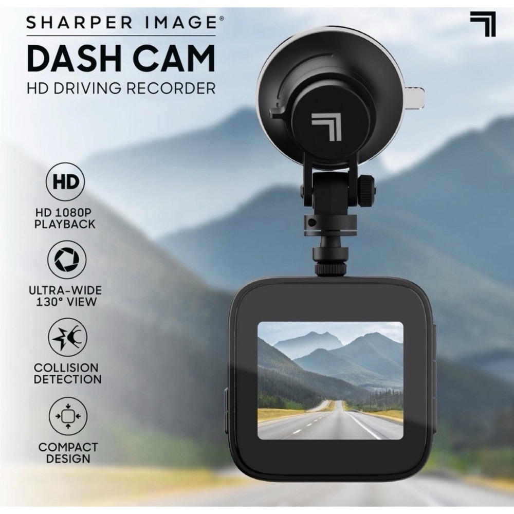 Sharper Image Dash Cam -‎ Rotates for 360 Views - Dash Camera